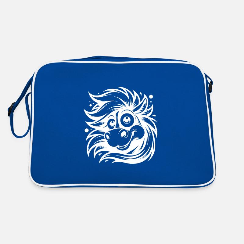 Drôle de cheval avec de grands yeux Sac Retro