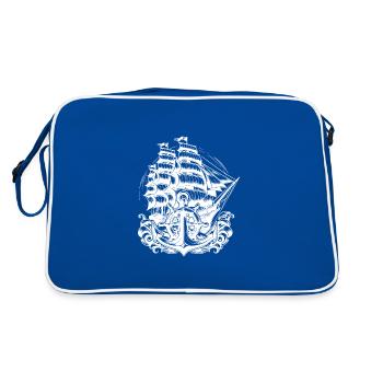 Voilier avec voiles fixes Anchor Volant - Sac Retro - bleu/blanc - Dos