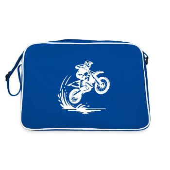 Off-road machine in deck - Retro Bag - blue/white - Back