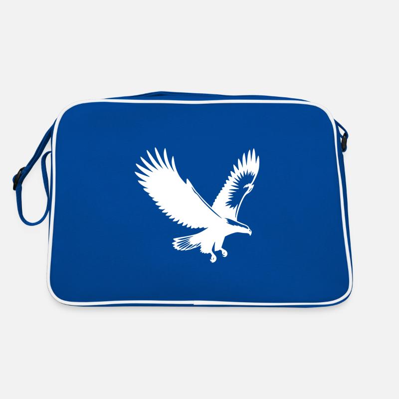 Elegant eagle approaching with broad wings Retro Bag