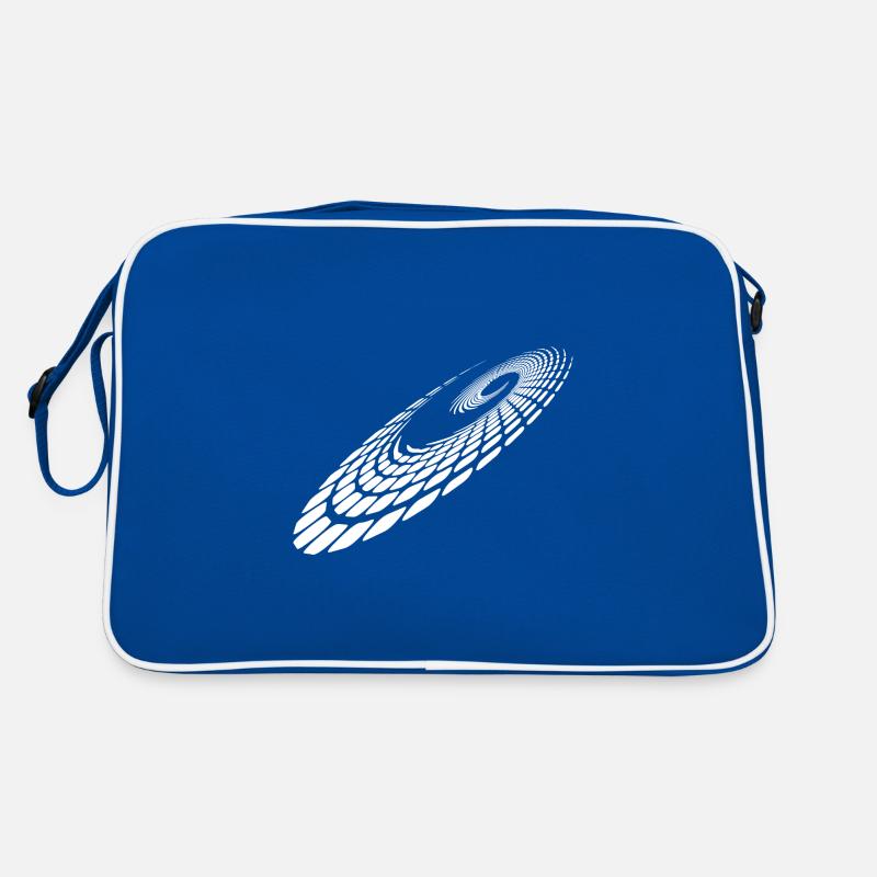 Geometric Circle Spiral Lines Points Retro Bag