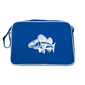 Baignade Poisson sandre - Sac Retro - bleu/blanc - Dos