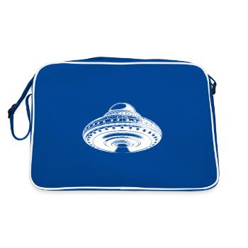 Soucoupe inhabituelle volante flottante - Sac Retro - bleu/blanc - Dos
