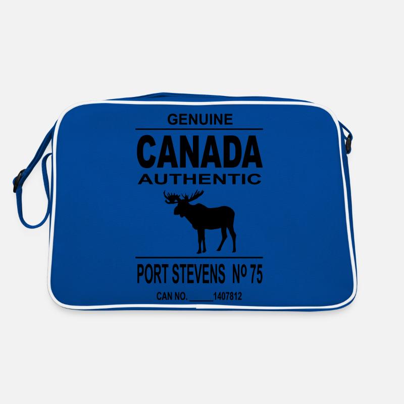 Canada Moose - Sac Retro - bleu/blanc