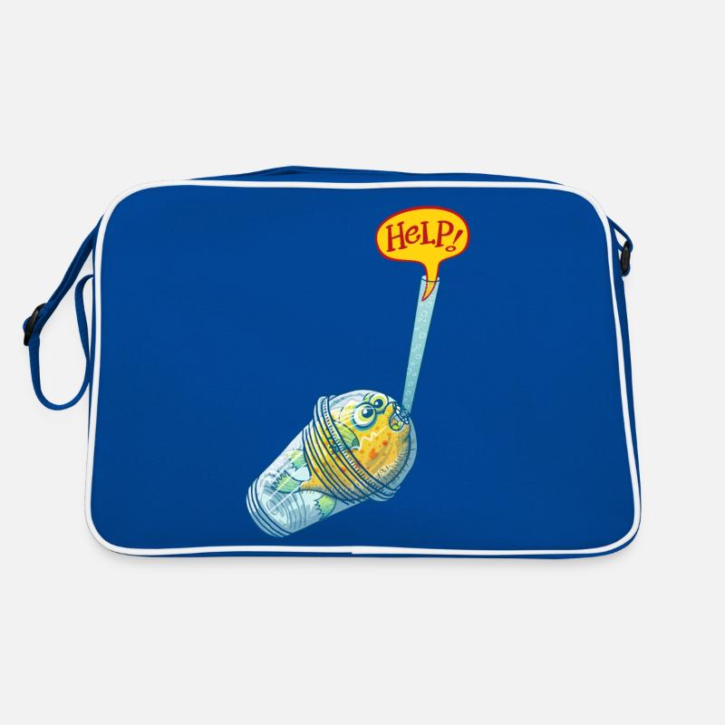 Pufferfish in plastic glass request help Retro Bag