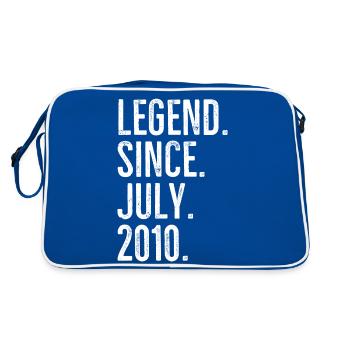 Legend Since July 2010 - Retro Bag - blue/white - Back