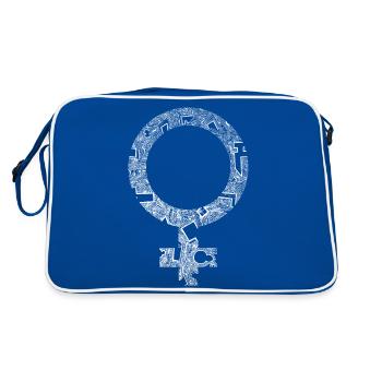 Le pouvoir des femmes - Sac Retro - bleu/blanc - Dos