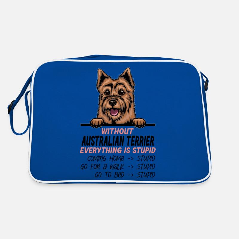 Ohne Australian Terrier ist alles doof Retro Tasche