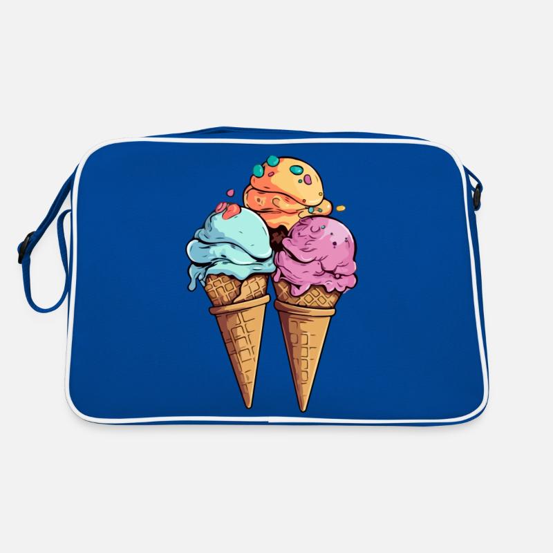 Cherry pistachio melon ice cream Retro Bag