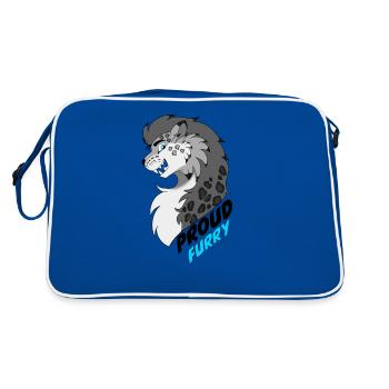 Proud Furry - Retro Bag - blue/white - Back