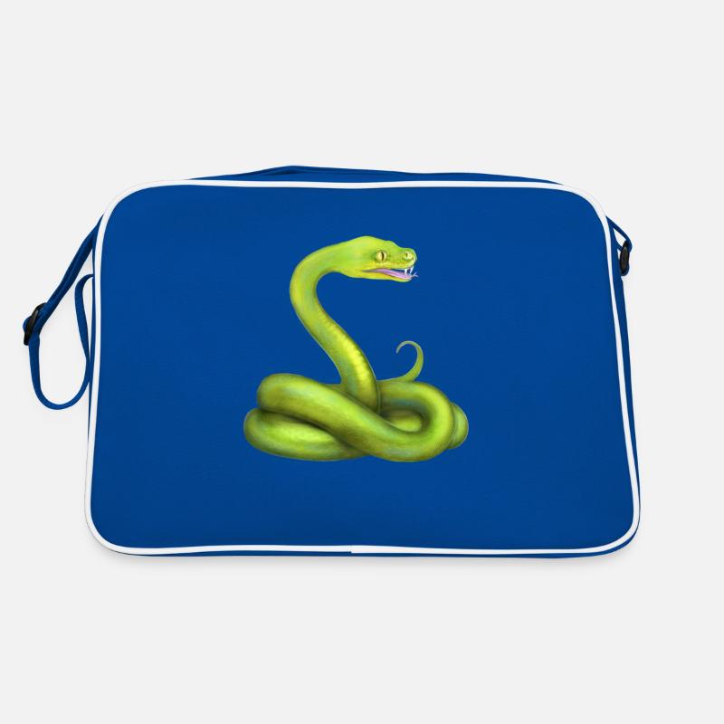 L’animal de la jungle du serpent python vert Sac Retro