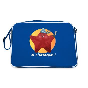 Etoile pirate, à l'attaque ! - Sac Retro - bleu/blanc - Dos