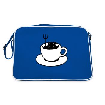 Coffee Devil - Retro Bag - blue/white - Back