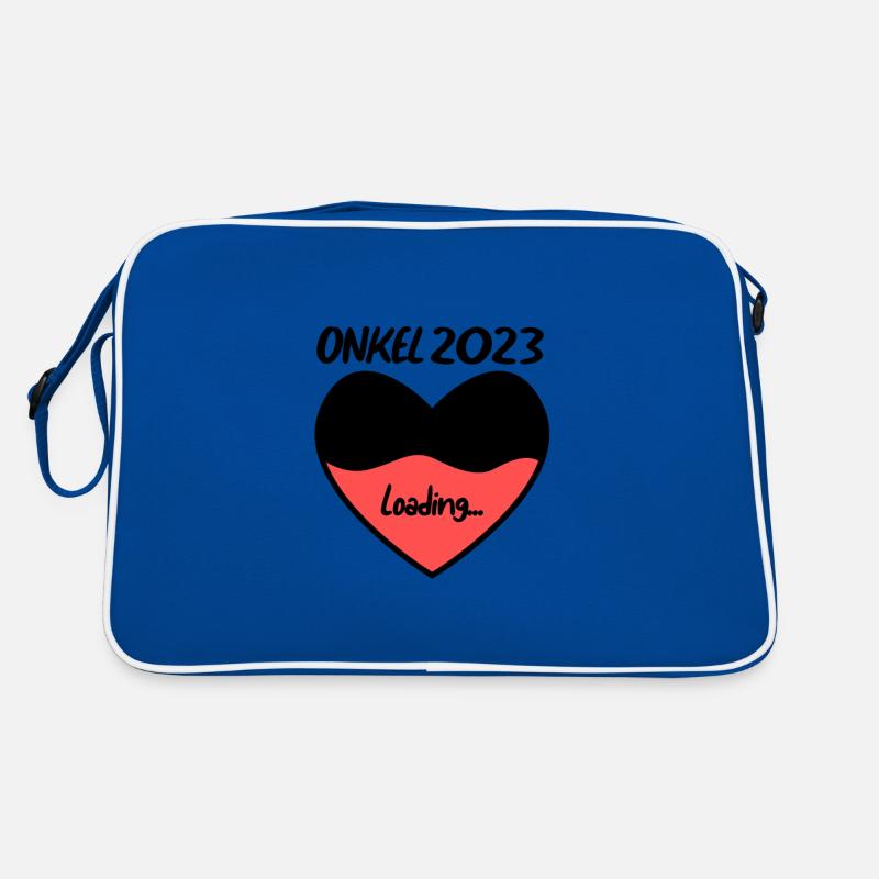 Onkel 2023 herz loading Retro Tasche