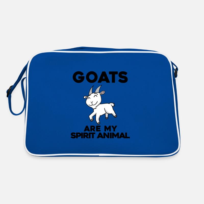 Chèvre Chèvre Chèvre - Sac Retro - bleu/blanc