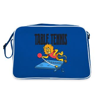 Table Tennis Lion Ping Pong Lion Outfit Table - Retro Bag - blue/white - Back