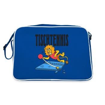 Table Tennis Lion Ping Pong Lion Outfit Table - Retro Bag - blue/white - Back