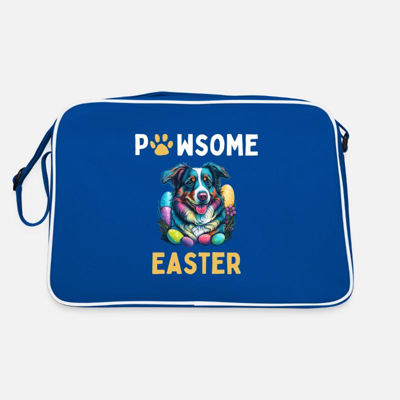 Australian Shepherd Easter Egg Hunter Gift Costume Retro Bag
