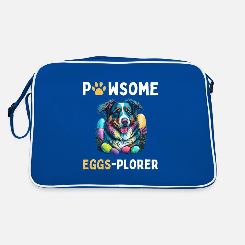 Australian Shepherd Easter Eggs Plorer Costume Retro Bag