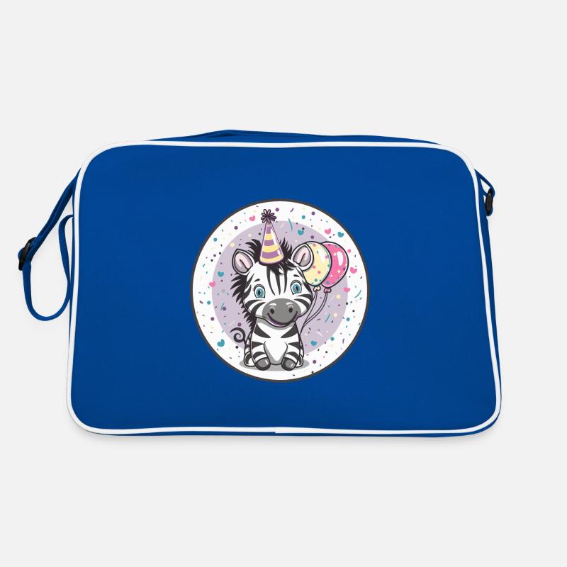 Zebra Geburtstag Baby Retro Tasche