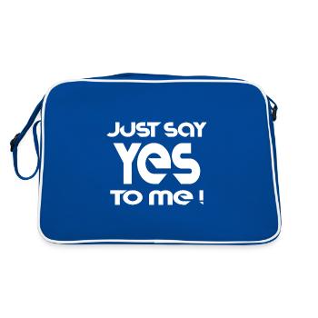 Dire slogan de texte cool - Sac Retro - bleu/blanc - Dos