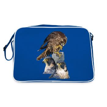 Faucon pèlerin - Sac Retro - bleu/blanc - Dos