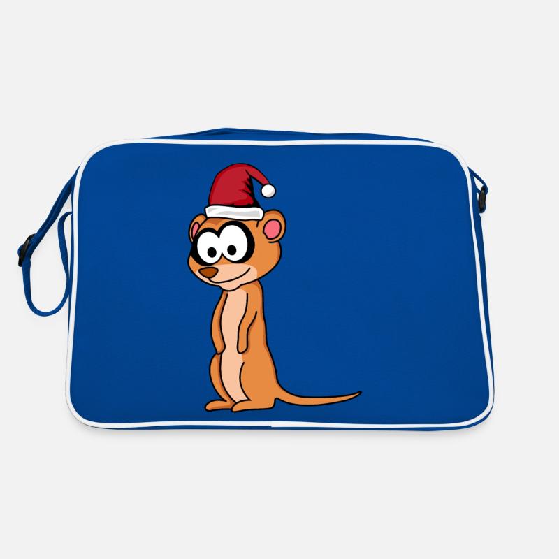 Erdmännchen Comic Weihnachten Retro Tasche