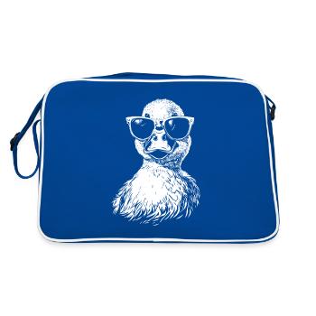 Cool Duck Sunglasses Summer Graphic - Retro Bag - blue/white - Back