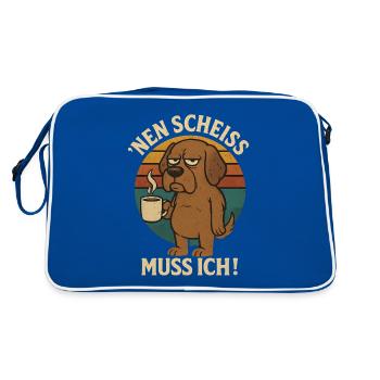 N shit I have to - Retro Bag - blue/white - Back