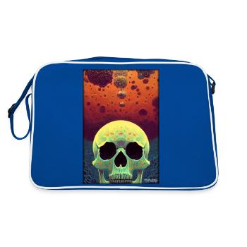 Psy Goa Skull - Retro Bag - blue/white - Back