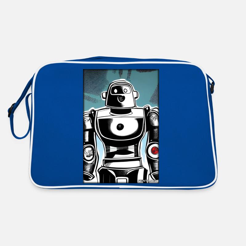Robot Comic Future Cyborg Machine Technology Sac Retro
