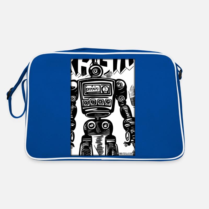 Robot Comic Future Cyborg Machine Technology Sac Retro