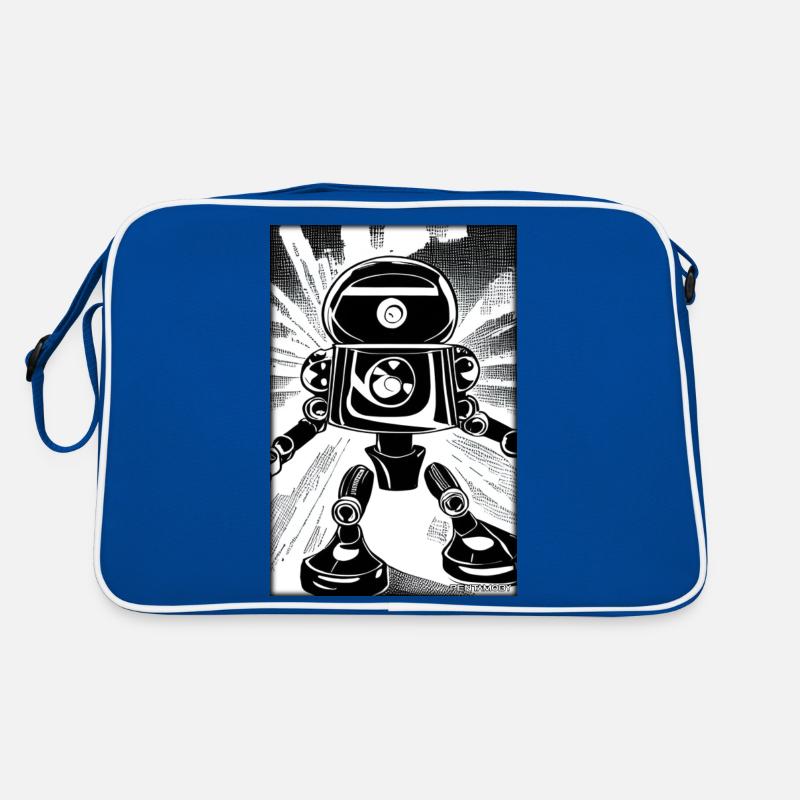 Robot Comic Future Cyborg Machine Technology Sac Retro