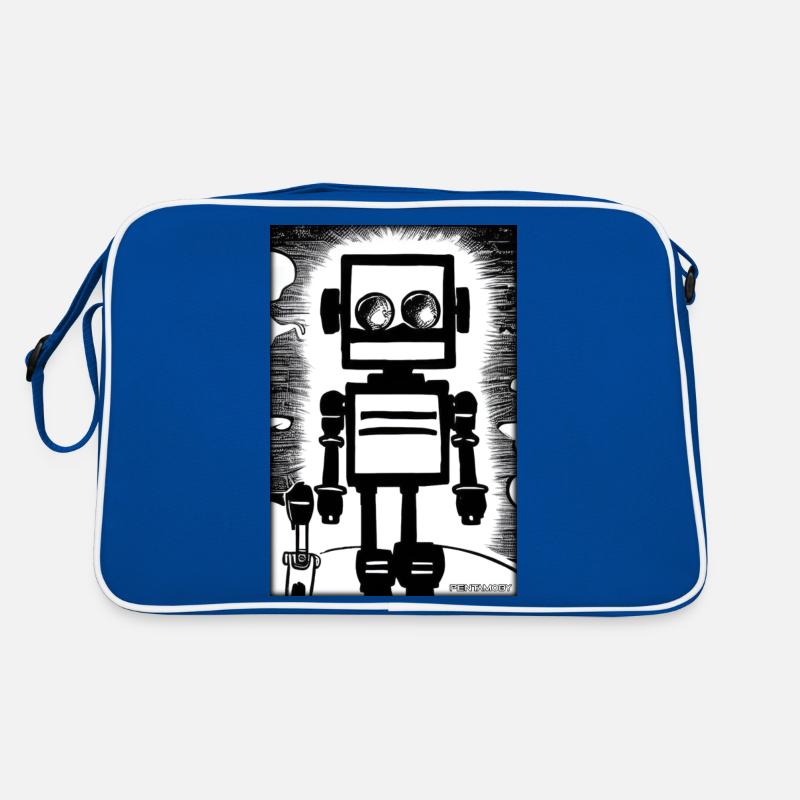 Robot Comic Future Cyborg Machine Technology Sac Retro