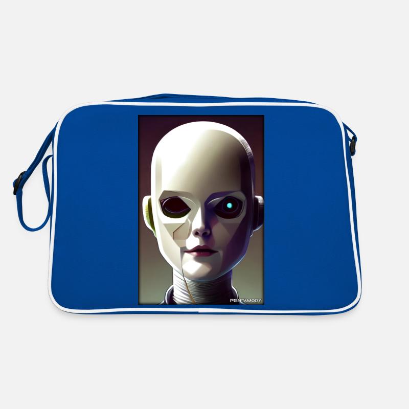 Robot Future Technology Science Android Retro Bag
