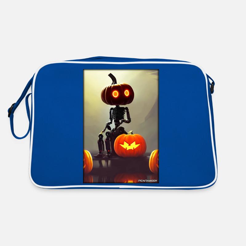 Robots Halloween Future Technology Science Sac Retro