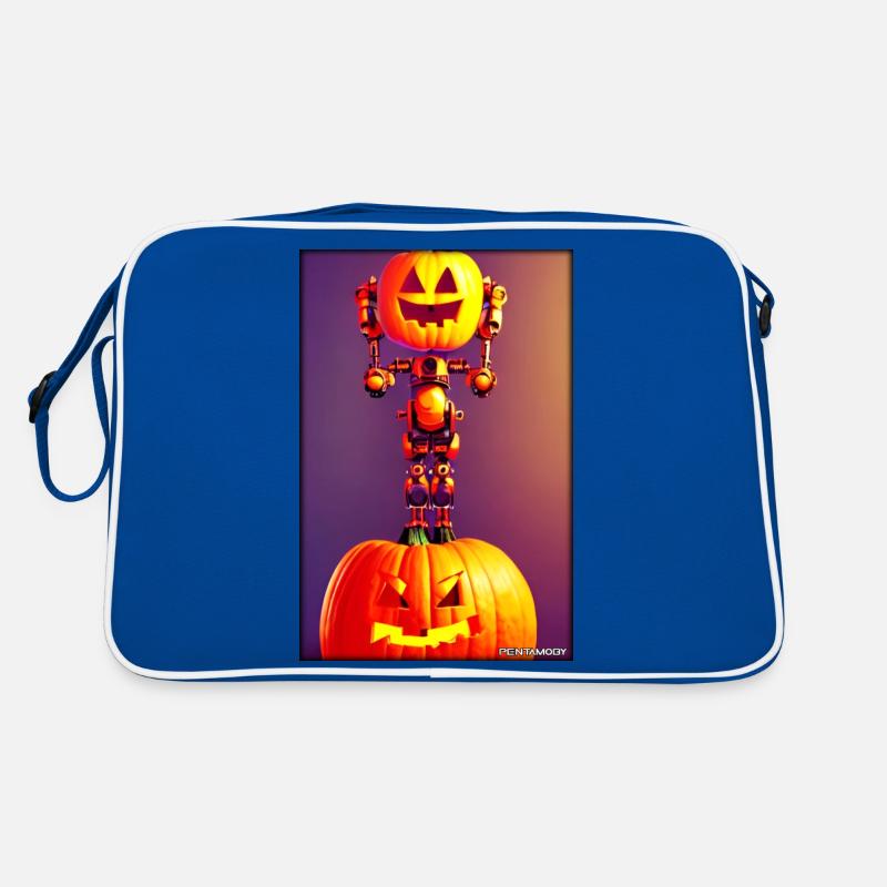 Robots Halloween Future Technology Science Sac Retro