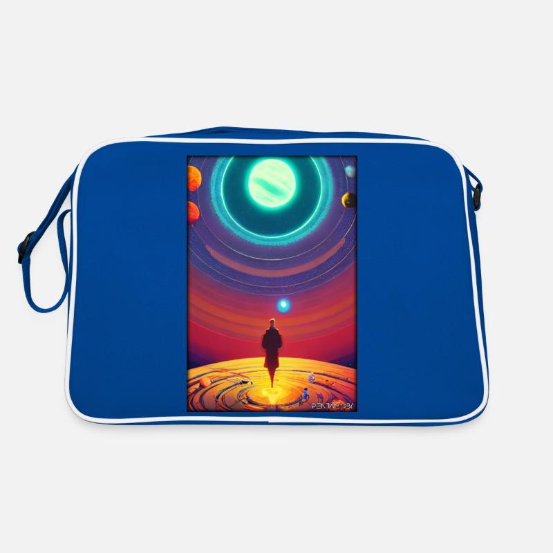 Galaxy Cosmos Universe Solar System Astronaut Retro Bag