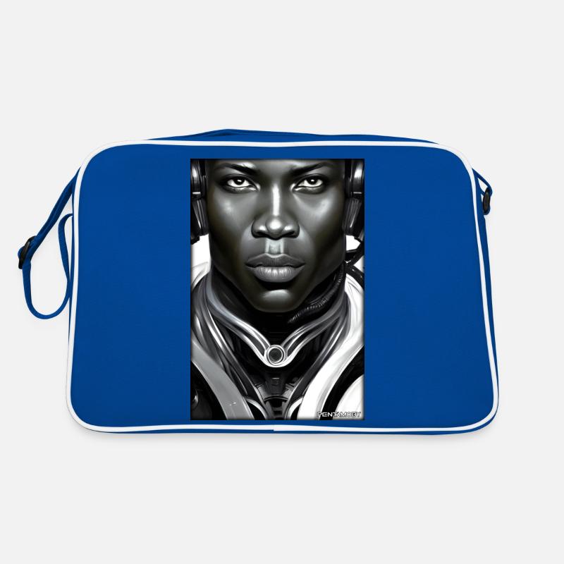 Cyborg Man Future Sci-Fi Machine Technology Sac Retro