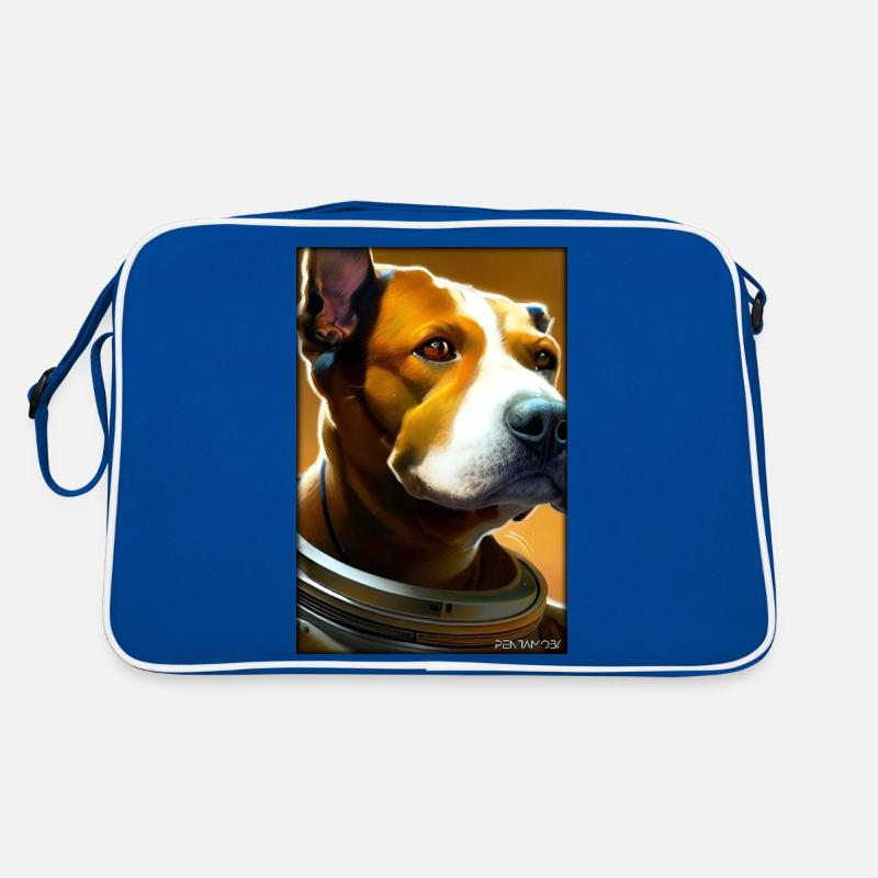 Dog Pet Astronaut Future Sci-Fi Technology Sac Retro