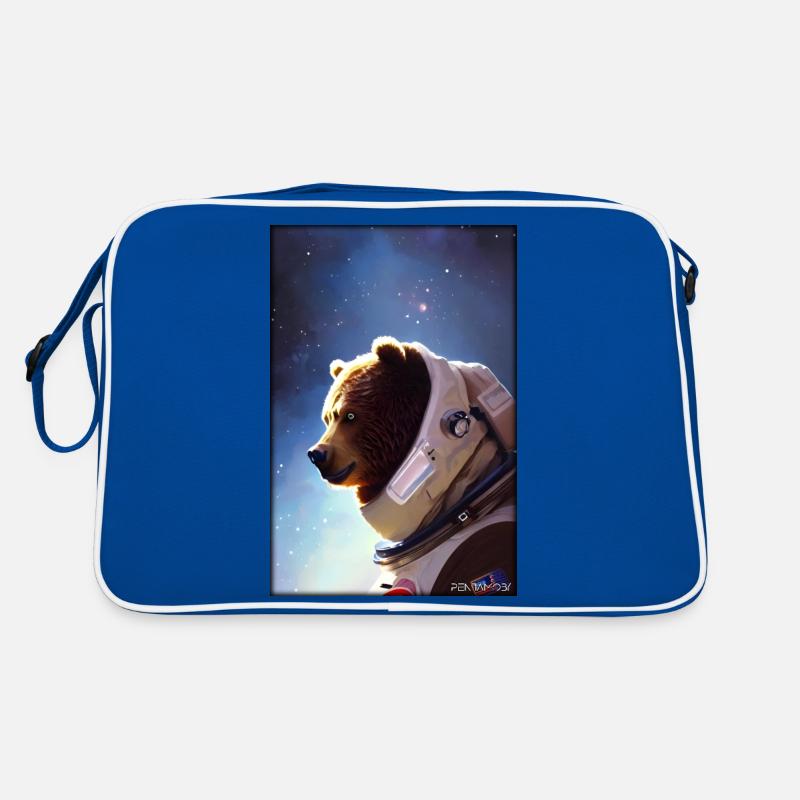 Bear Wildlife Astronaut Future Sci-Fi Technology Sac Retro