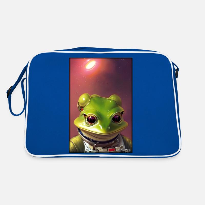 Frog Amphibian Astronaut Future Sci-Fi Technology Sac Retro