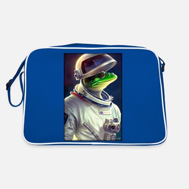 Frog Amphibian Astronaut Future Sci-Fi Technology Sac Retro