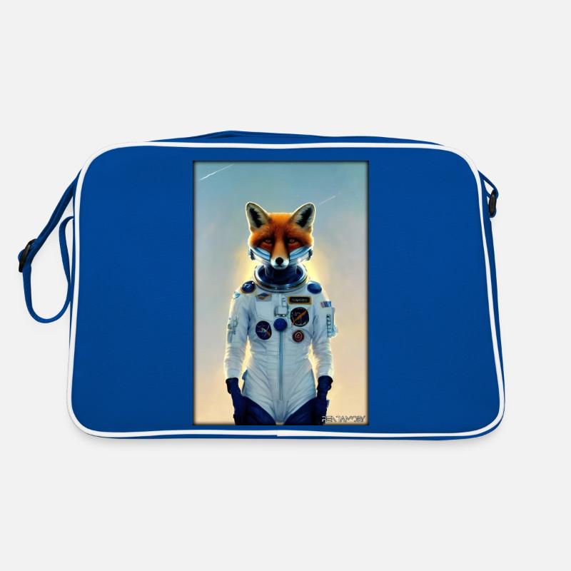 Fox Wildlife Astronaut Future Sci-Fi Technology Sac Retro