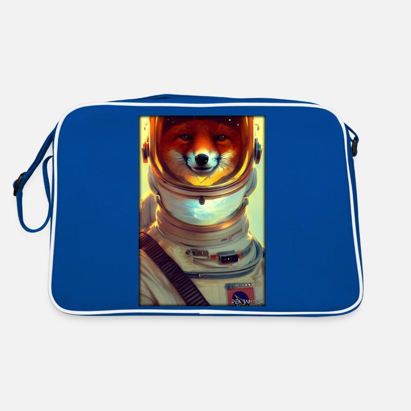 Fox Wildlife Astronaut Future Sci-Fi Technology Sac Retro