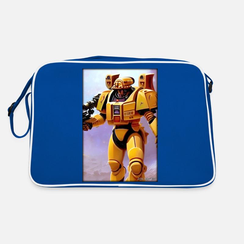 Kampfbot Robot Super Soldier Machine Warrior Retro Bag
