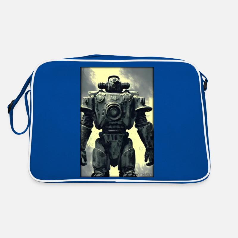 Kampfbot Robot Super Soldier Machine Warrior Retro Bag