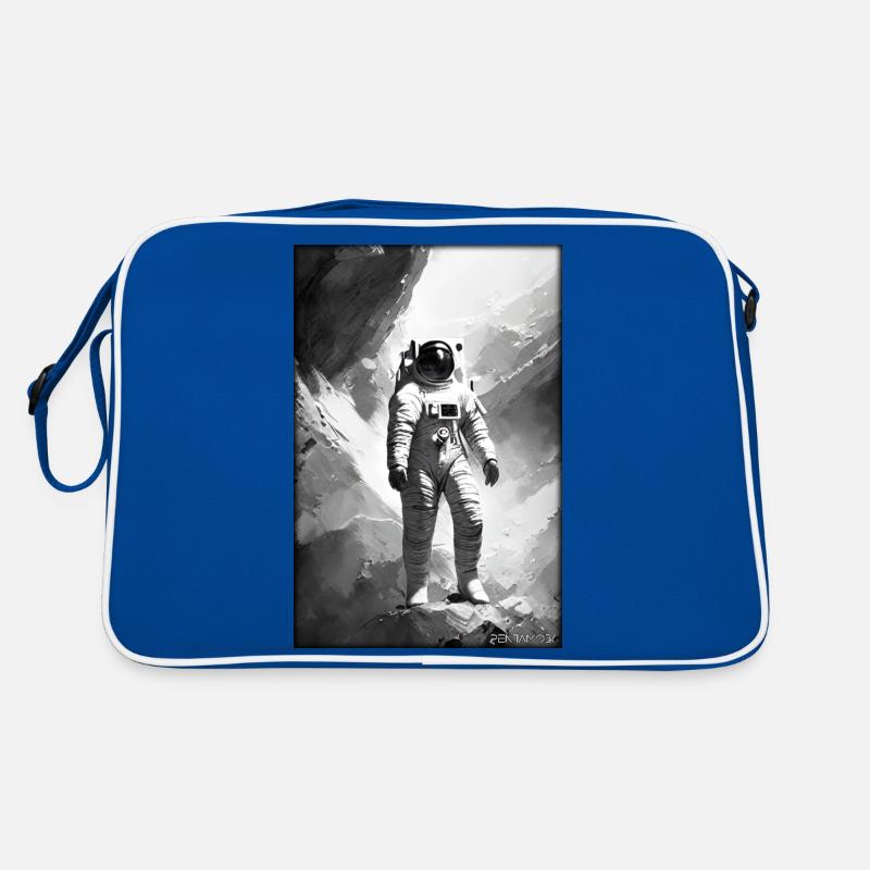 Astronaut Zukunft Sci-Fi Technik Retro Tasche