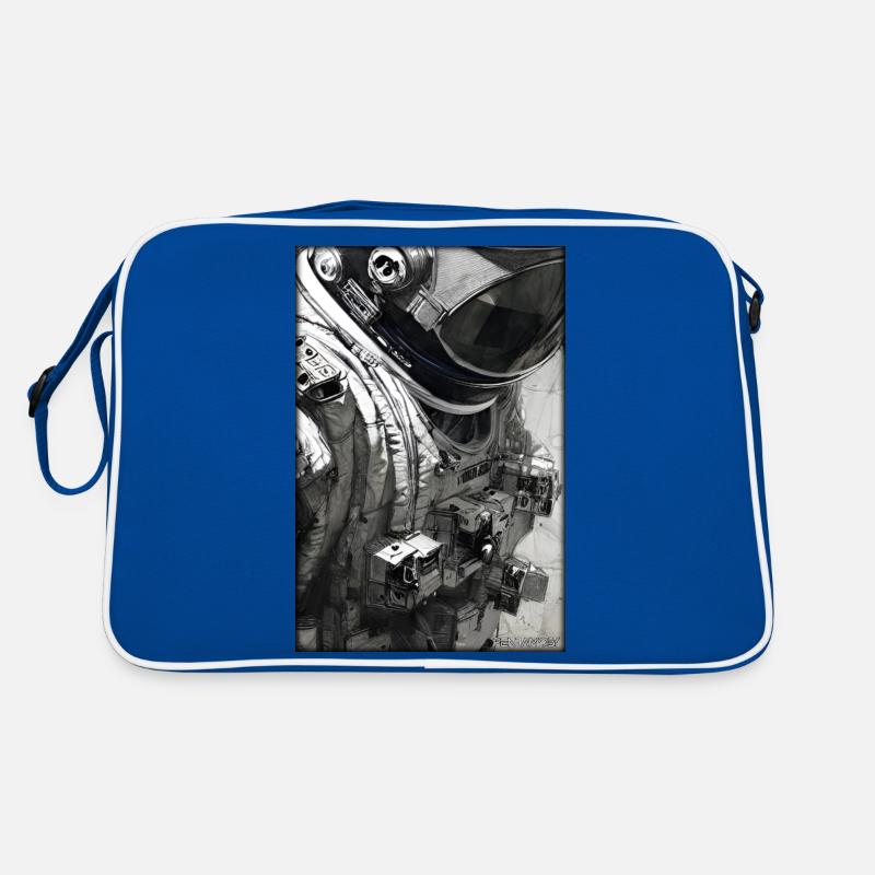 Astronaut Zukunft Sci-Fi Technik Retro Tasche