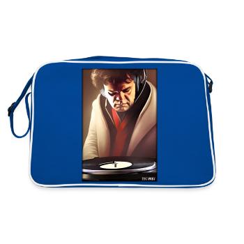 Ludwig van Beethoven DJ Casque Fête musicale - Sac Retro - bleu/blanc - Dos